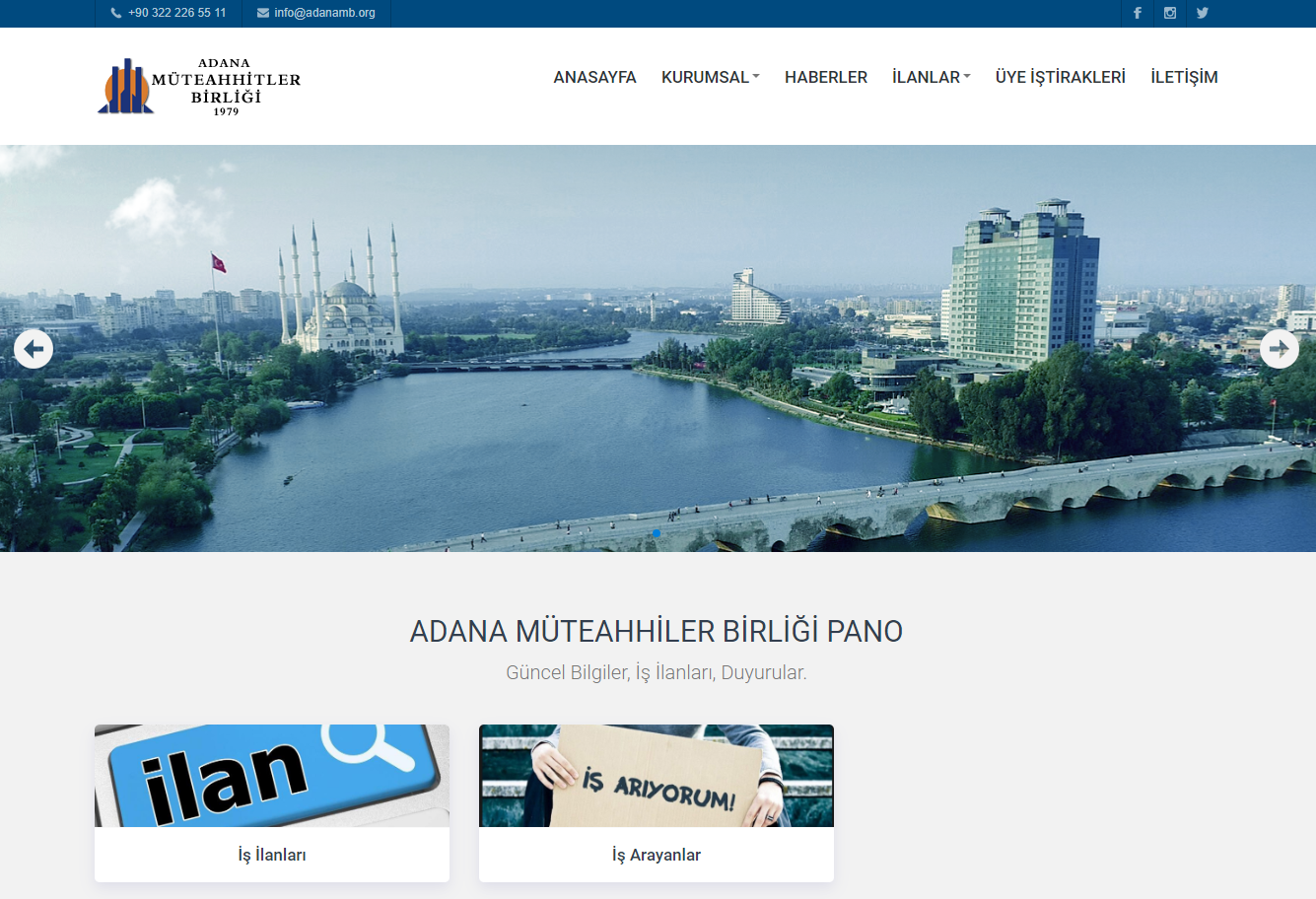 ADANA MUTEAHHITLER BIRLIGI web site tasar�m�